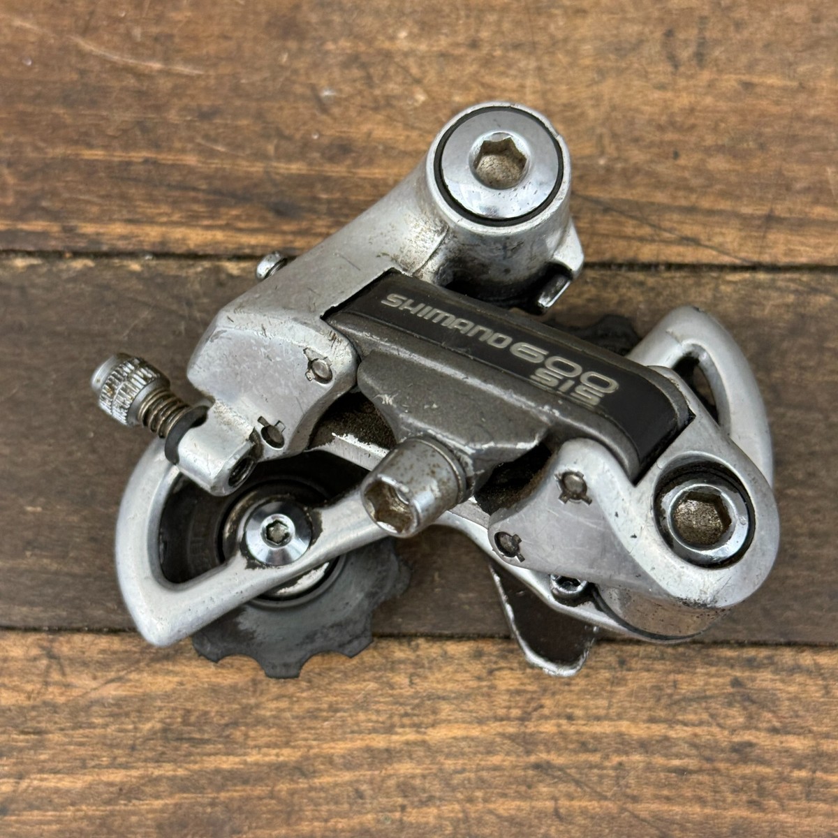 Vintage Shimano 600 RD-6208 Rear Derailleur SIS Short Cage Index