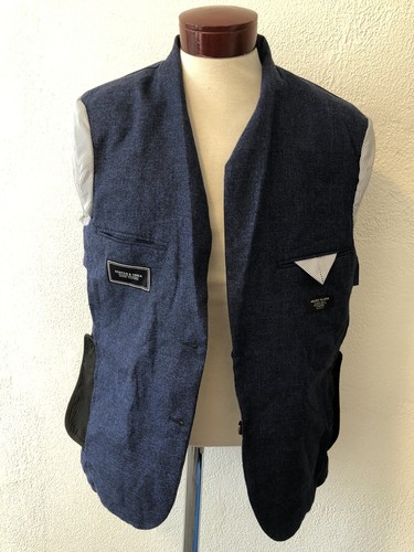 Scotch & Soda Men’s Blue Paisley Sports Coat Size XL Blue Wool Blend J372 - Picture 11 of 23