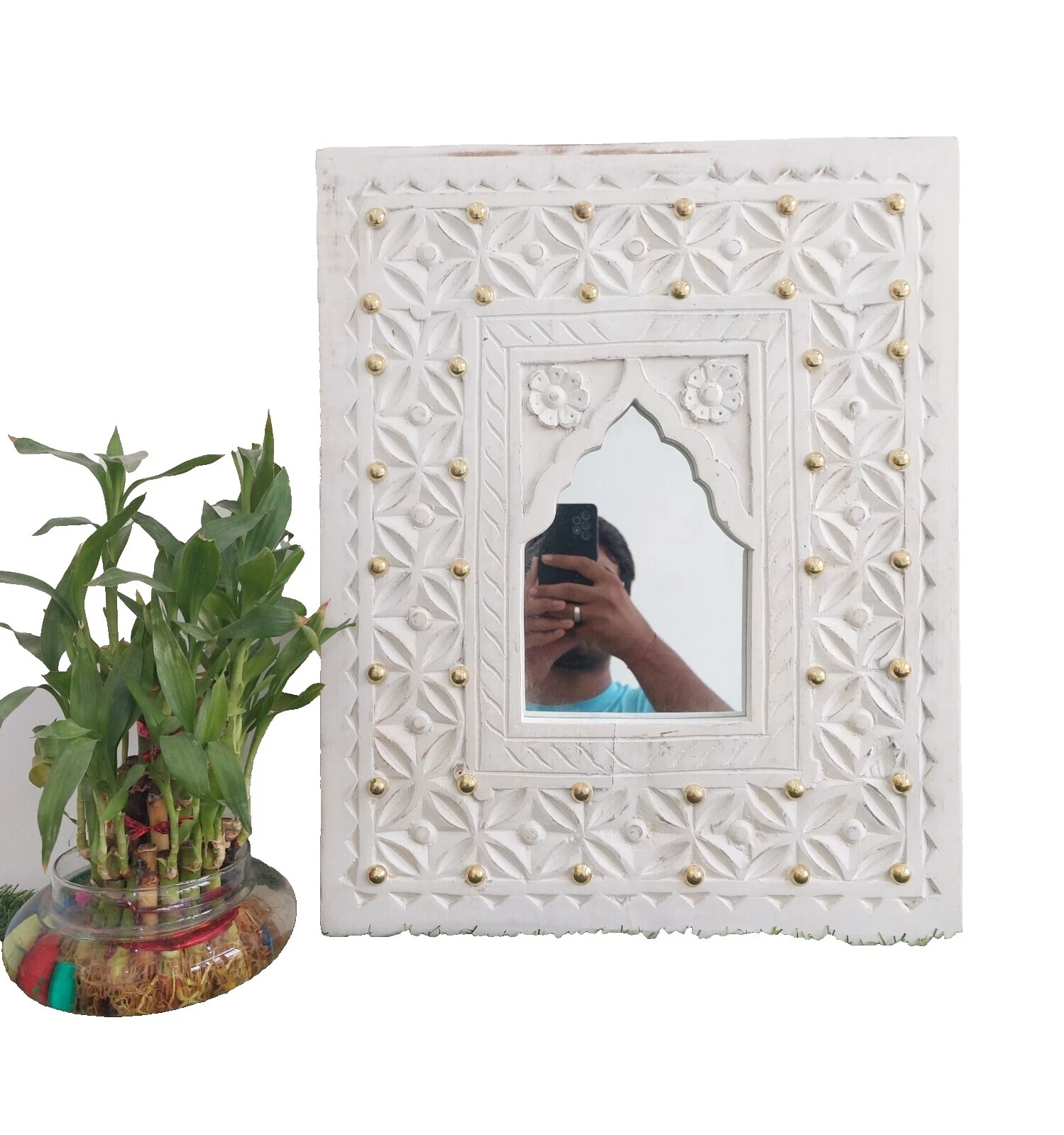 Wooden Rectangle Sunroom Home Décor Mirrors