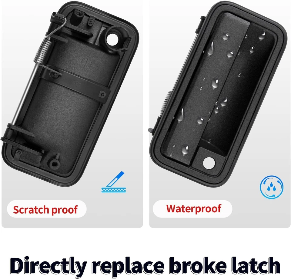 2XOuter Exterior Outside Door Handle Pair for 95-01 Chevy GMC C/K Truck 15742230 - Изображение 4 из 4