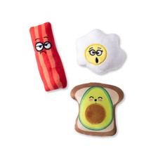 Hundespielzeug Lustiges Fr&uuml;hst&uuml;ck: Bacon,Spiegelei oder Avocadotoast