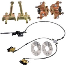 Steering Spindle Strut 4 Stud Wheel Hub Brake Asemmbly for 110 125cc Gokart ATV