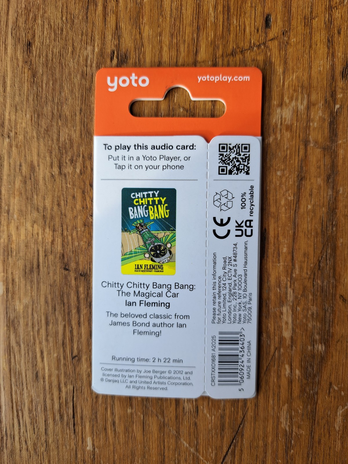 Yoto card - Chitty Chitty Bang Bang: The Magic Car By Ian Fleming image 2