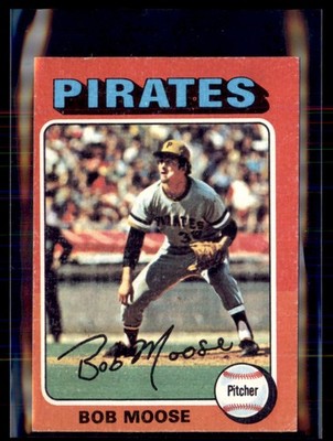 1975 Topps Mini Bob Moose Pirates 536 B