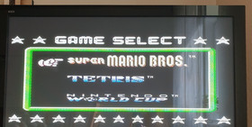 Nintendo NES Spiel 3 in 1 Modul Super Mario Bros. Tetris World Cup - l&auml;uft!