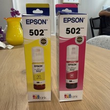 Genuine Epson 502 color Ink Bottle 2 Pack for ET-2700 ET-2750 ET-3700 ET-3750