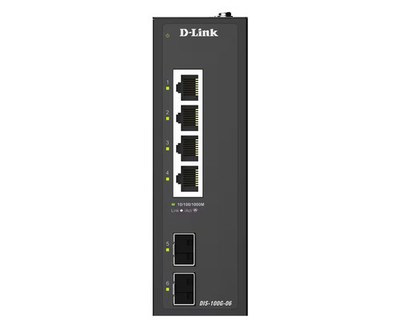 D-Link DIS-100G-06 Industrial Gigabit 6-Port Unmanaged Switch