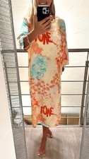 Ibiza Midikleid Damen Love Sarah Tunika Boho Sommer Bunt Love Kurz  Hippie