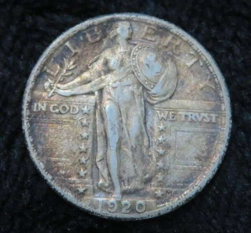 1920 Standing Liberty Quarter * Interesting Tone * 5523