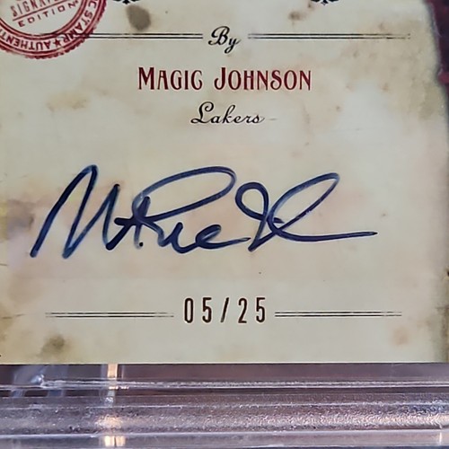 Magic Johnson #5/25 - Upper Deck SP Signature Edition (AUTO) SM-MA, Graded BGS 9 - Bild 3 von 3