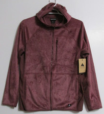 Men's Burton Stockrun Warmest Hoodie Full Zip Fleece Slim Fit Size MEDIUM
