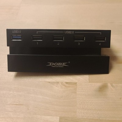 Dobe Fomis Electronics 2 To 5 USB HUB For PS4 System 1 USB3.0 Port 4 USB2.0 Port