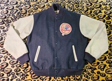 Vintage Chalk Line Lrg New York Yankees Spellout Letterman Wool Jacket EUC