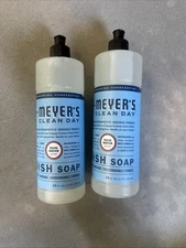 Mrs Meyer’s Clean Day, Rain Water, 16 fl oz Dish Soap (2 Bottles)