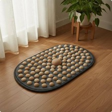 Wooden Foot Anti-Crack Acupressure Foot Board Relief Reflexology Mat for Home,