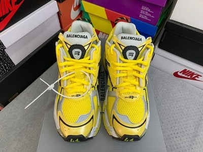 Balenciaga Runner Inspired Yellow & Black Chunky Sneakers   Premium Luxury Stree