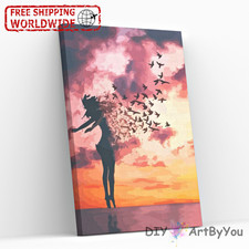 Paint By Numbers Canvas Art Draw Artist Painting Oil Kit Home Decor Shadow