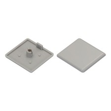 20Pcs Standard Plastic Square Aluminum Extrusion End Cap Grey 40x40mm