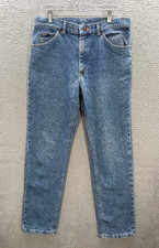 Vintage Lee Jeans Mens 33x30 Blue Denim Workwear Grunge Skater Made In USA 90s