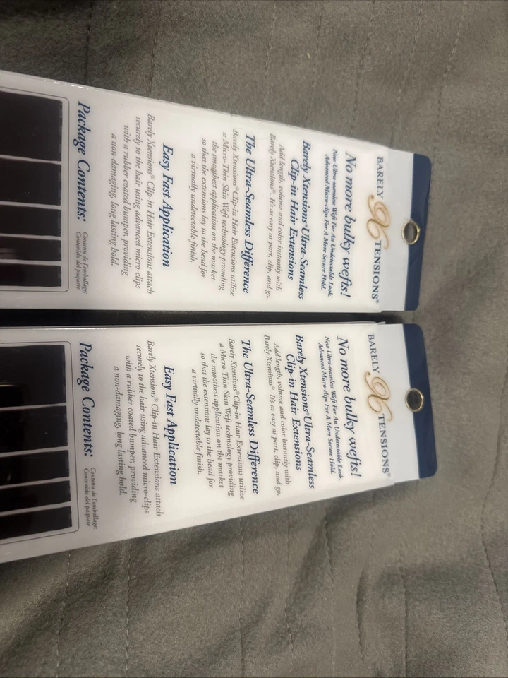 Bt 96 Ultra Seamless Clip And Human Hair Extensions Baylage Dark Brown 18In 5Pc - Image 4 of 4