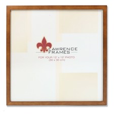 Lawrence Frames 766012 Nutmeg Wood Picture Frame 12 By 12-Inch