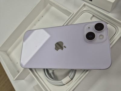 UNLOCKED Open Box Apple iPhone 14 128GB Purple Color Excellent Condition Grade A