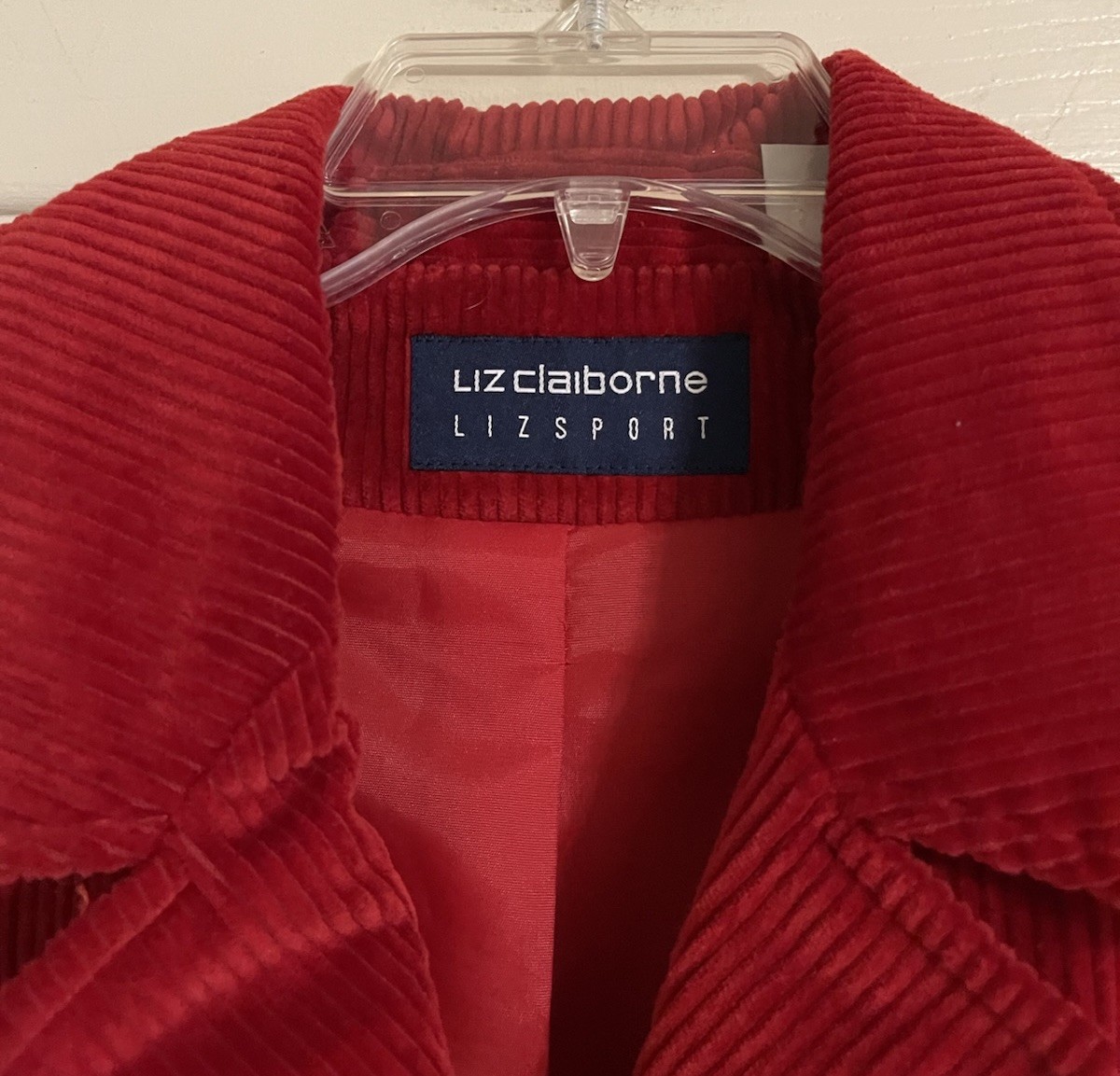 Liz Claiborne Liz Sport Corduroy Car Coat Jacket Women's Size M