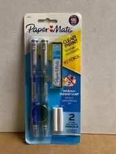 Paper Mate Clearpoint Mechanical Pencils, HB #2 Lead (0.7mm), Blue/Green