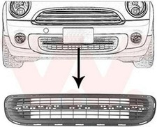 VAN WEZEL Lüftungsgitter Grill Stoßfänger für MINI Schrägheck (R56)
