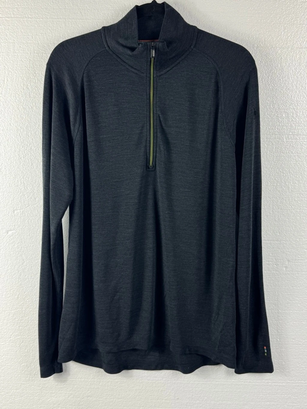 Smartwool Classic Thermal Merino Wool Quarter Zip Base Layer size Large