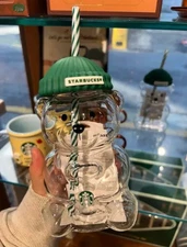 Starbucks Bearista Bear Glass Jar Cold Cup With Straw 2026 Holiday Xmas Gifts
