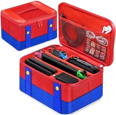  Estuche Nintendo Switch 2 estilo Mario | Para consola, accesorios y juegos