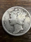 1930 Mercury Dime - Actual Silver Coin   Same Day Shipping