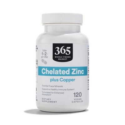 365 Everyday Value, Chelated Zinc, 120 ct 2/2028