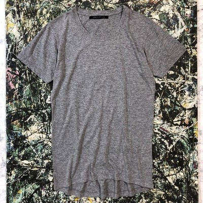 JOHN ELLIOTT S/S Crew Neck Tee T Shirt Polyester Cotton Rayon Gray Size 1