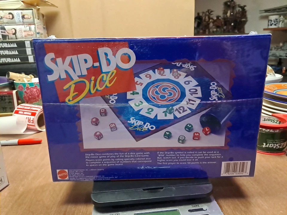 Skip-Bo Dice Board Game by Mattel - Factory Sealed Brand New Wb1 - Image 2 of 4