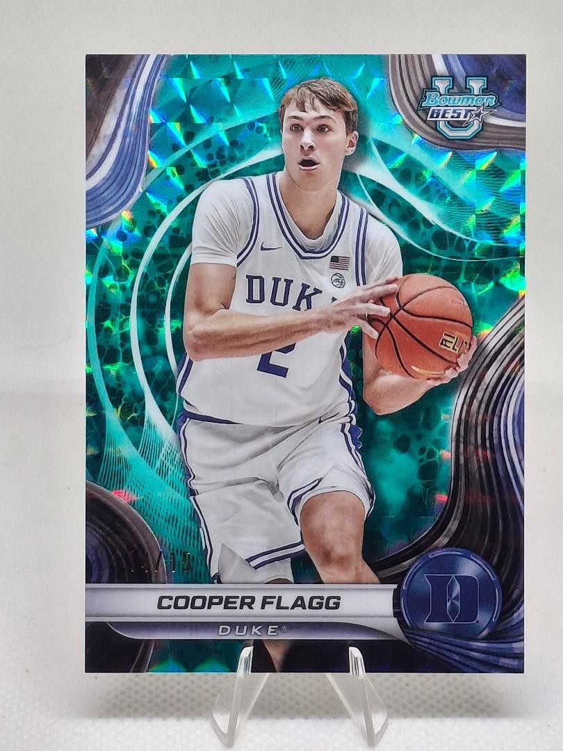 2024 BOWMAN UNIVERSITY BEST ROOKIE TEAL GEOMETRIC #16 COOPER FLAGG /15