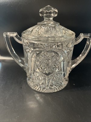 EAPG CHRYSANTHEMUM Cracker Candy Biscuit Jar