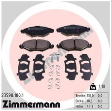 Satz Bremsbeläge Bremsklötze vorne für Peugeot 206 2A/C SW 2E/K 206+ 2L | 238
