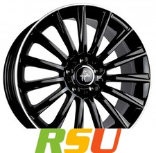 Keskin KT18 Turbo black lip polish 7x17" ET48 LK5 108 ML 72.6 Alufelgen 17 Zoll