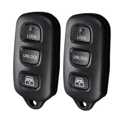 2x 3+1 Buttons Remote Key Fob Shell Case Fit for Toyota 4Runner 2002-09,