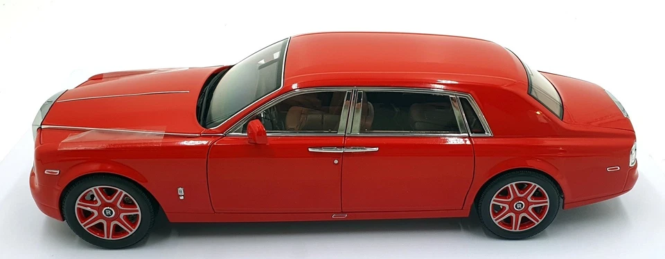 Kyosho 1/18 Scale Diecast 08841LR - Rolls Royce Phantom EWB - Light Red - Image 4 of 4