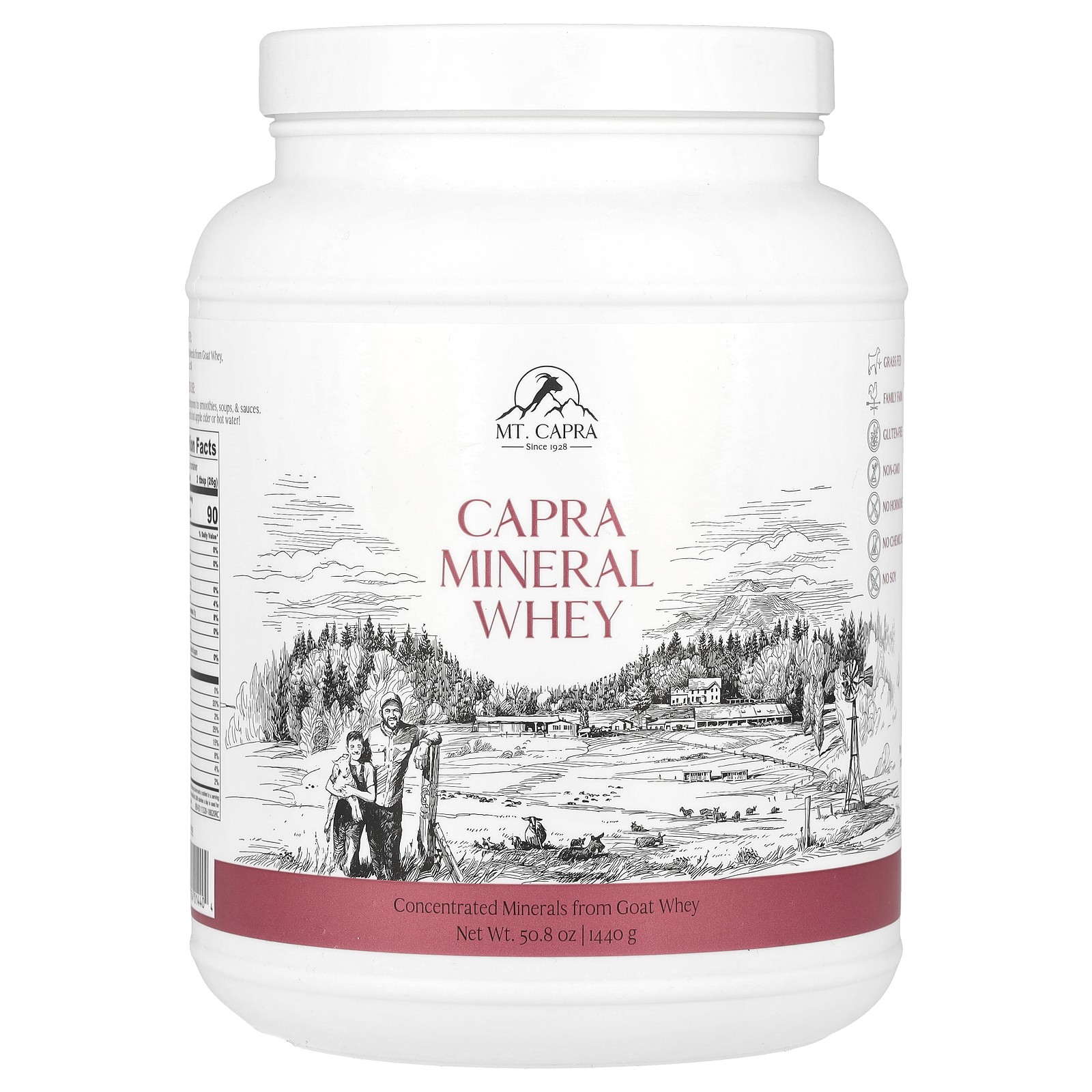 Mt Capra Capra Mineral Whey 50 8 унций 1440 г полностью натуральный без химикатов 12390₽