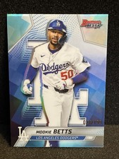 2025 Bowman's Best Mookie Betts #64 Aqua Refractor /199 Los Angeles Dodgers