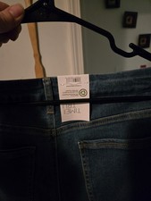 2 Pair Of Women's Straight Denim Jeggings Size L 12-14 And Size Xl 14-6