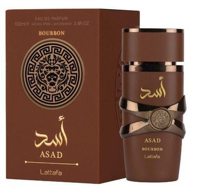 Lattafa Asad Bourbon Eau De Parfum  100ml/3.4oz Unisex Spray New Sealed
