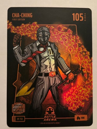 2024 Bo Jackson Battle Arena Alpha Battlefoil FIRE #BF153 Cha-Ching J. Chourio