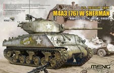 Meng 1/35 Scale - M4A3 (76) W US Medium Tank Model Kit TS-043