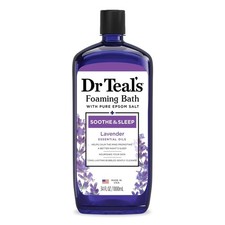Dr Teal's Lavender Epsom Salt Foaming Bath, Soothe  Sleep, 34 oz