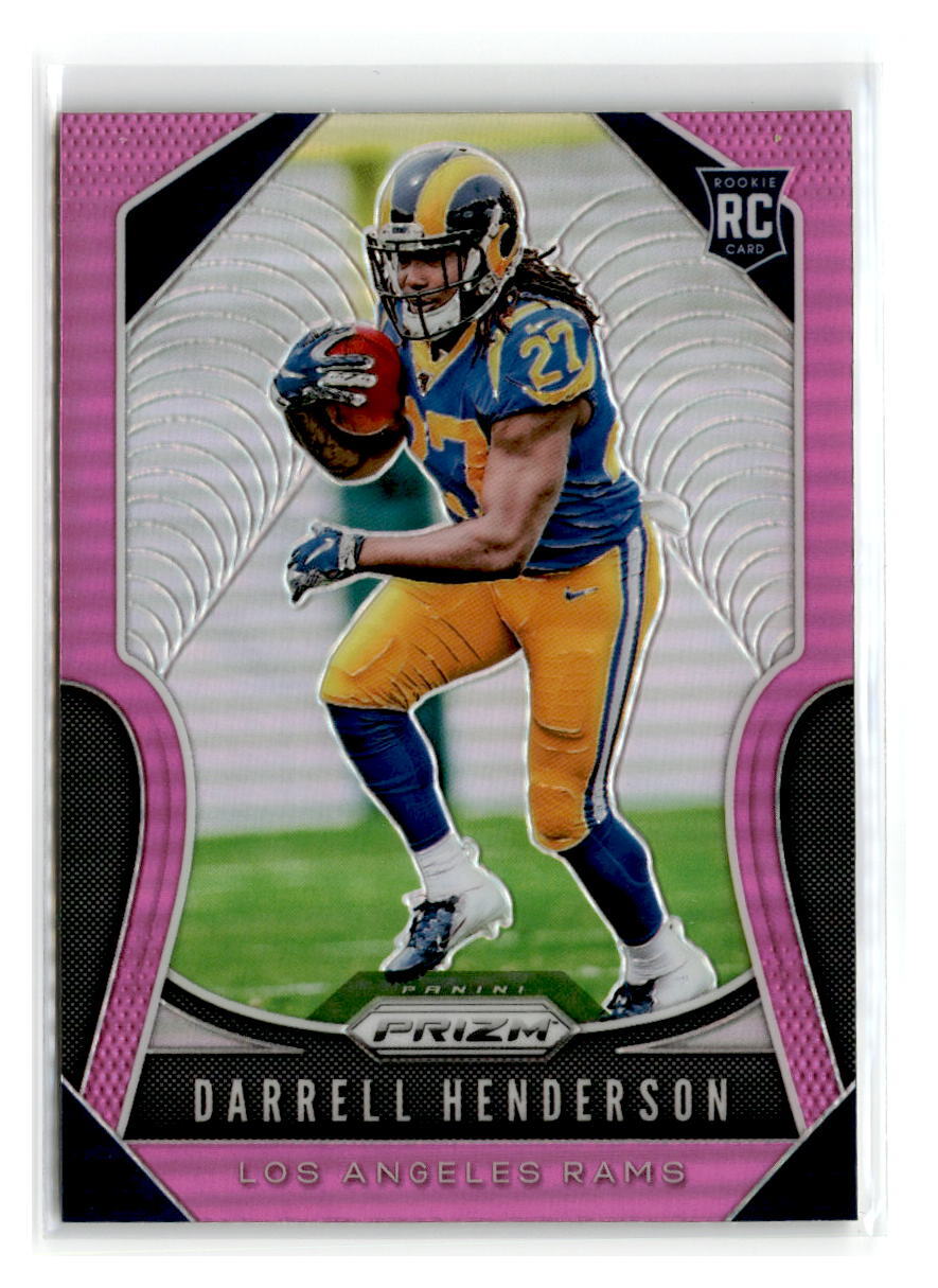 2019-Panini Prizm Pink-#330-Darrell Henderson RC-Los Angeles Rams